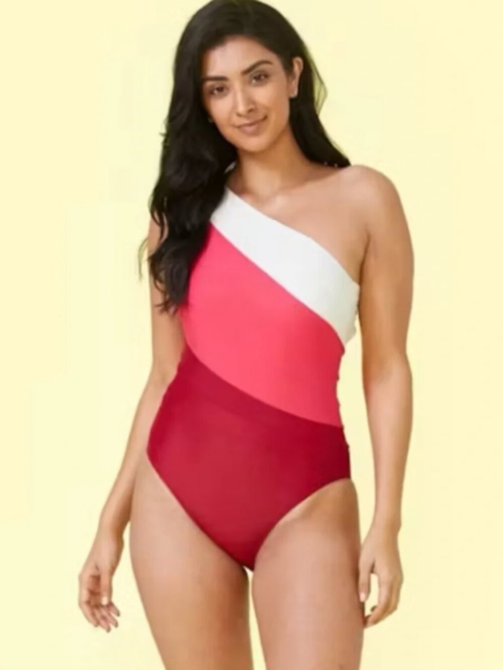 Summersalt The Sidestroke One Shoulder Hibiscus One Piece Swimsuit Size 6